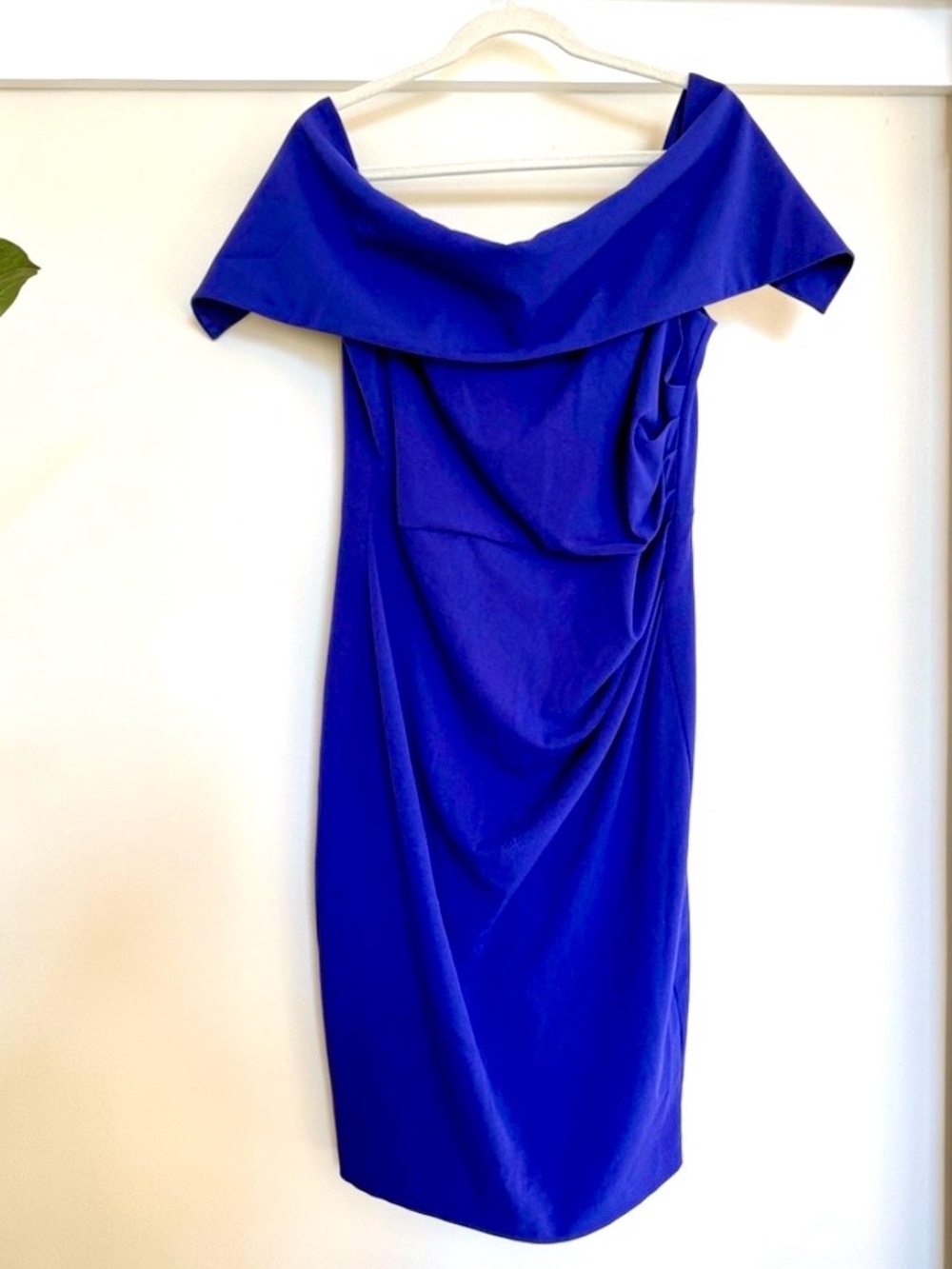 Vince Camuto cowl neck sheath dress in cobalt blue - size 2